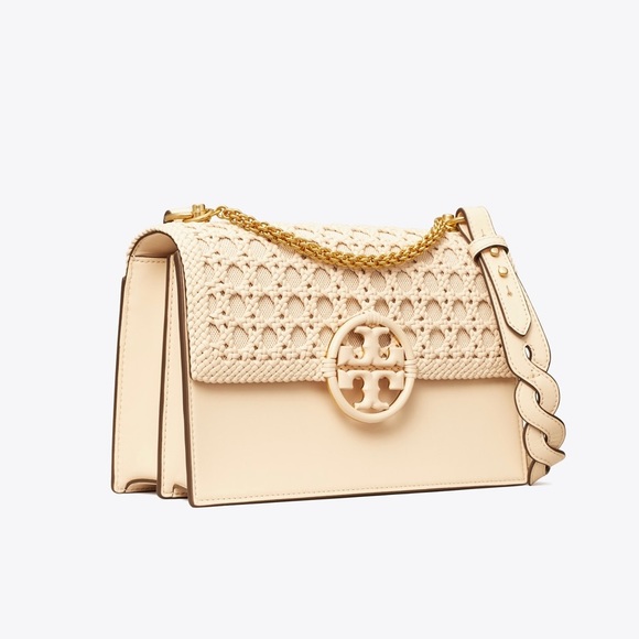 Tory Burch Handbags - MILLER BASKETWEAVE SHOULDER BAG